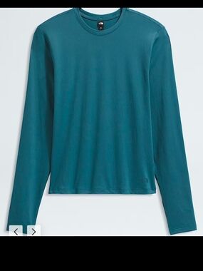The North Face Womens Long Sleeve Crew Tee - Teal Blue
